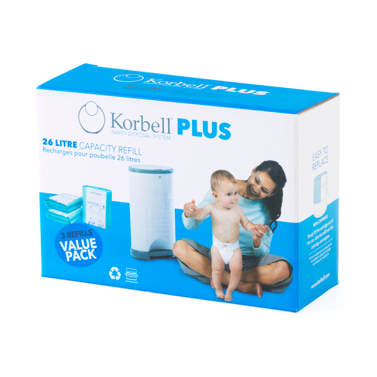 Korbell Plus 3pk Refill - 26L - Korbell