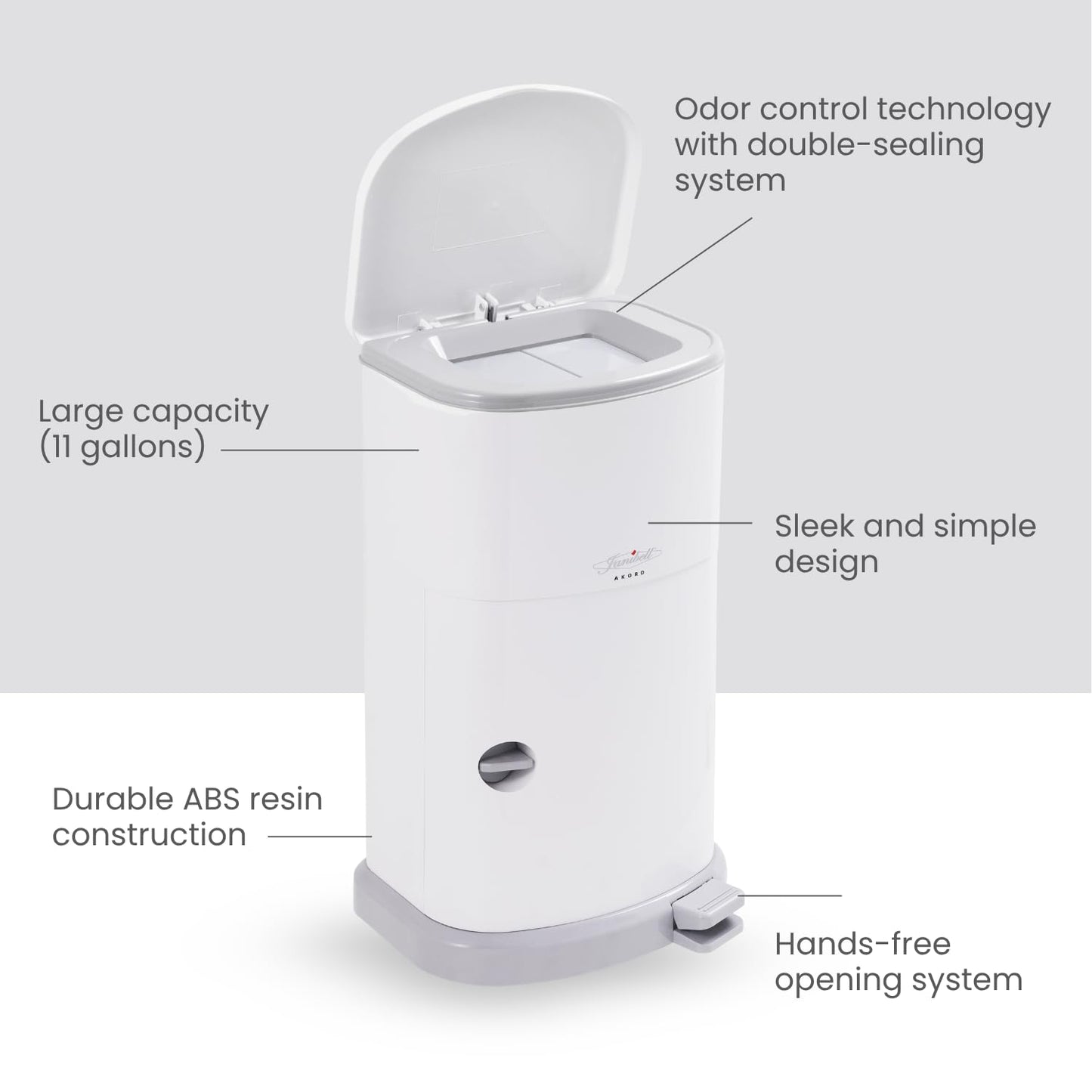 Akord Maxi Nappy Bin - 41L